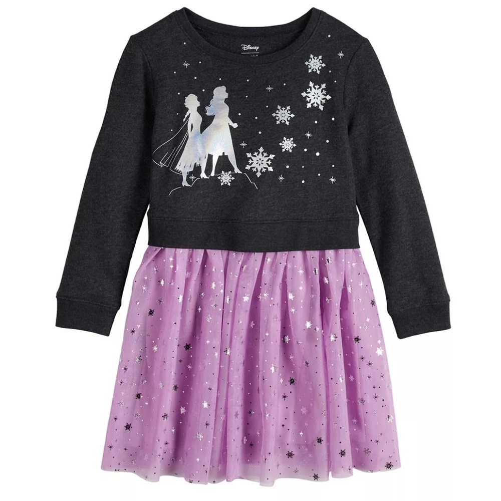 Disney tutu dress frozen 2 girls size 10 purple jumping beans